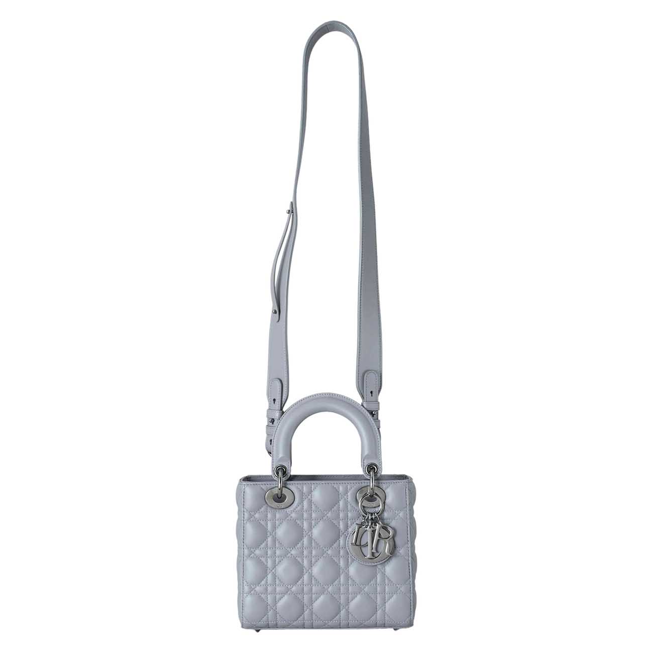 CHRISTIAN DIOR(USED)크리스찬디올 램스킨 레이디디올 스몰